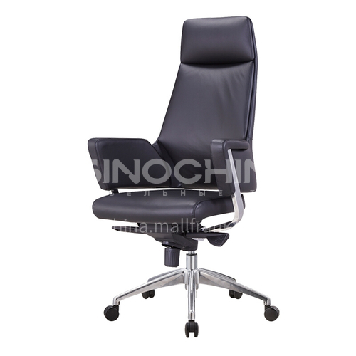 ZYTX-K1665A B C High-end fashion leather cushion metal office chair with wheels tripod